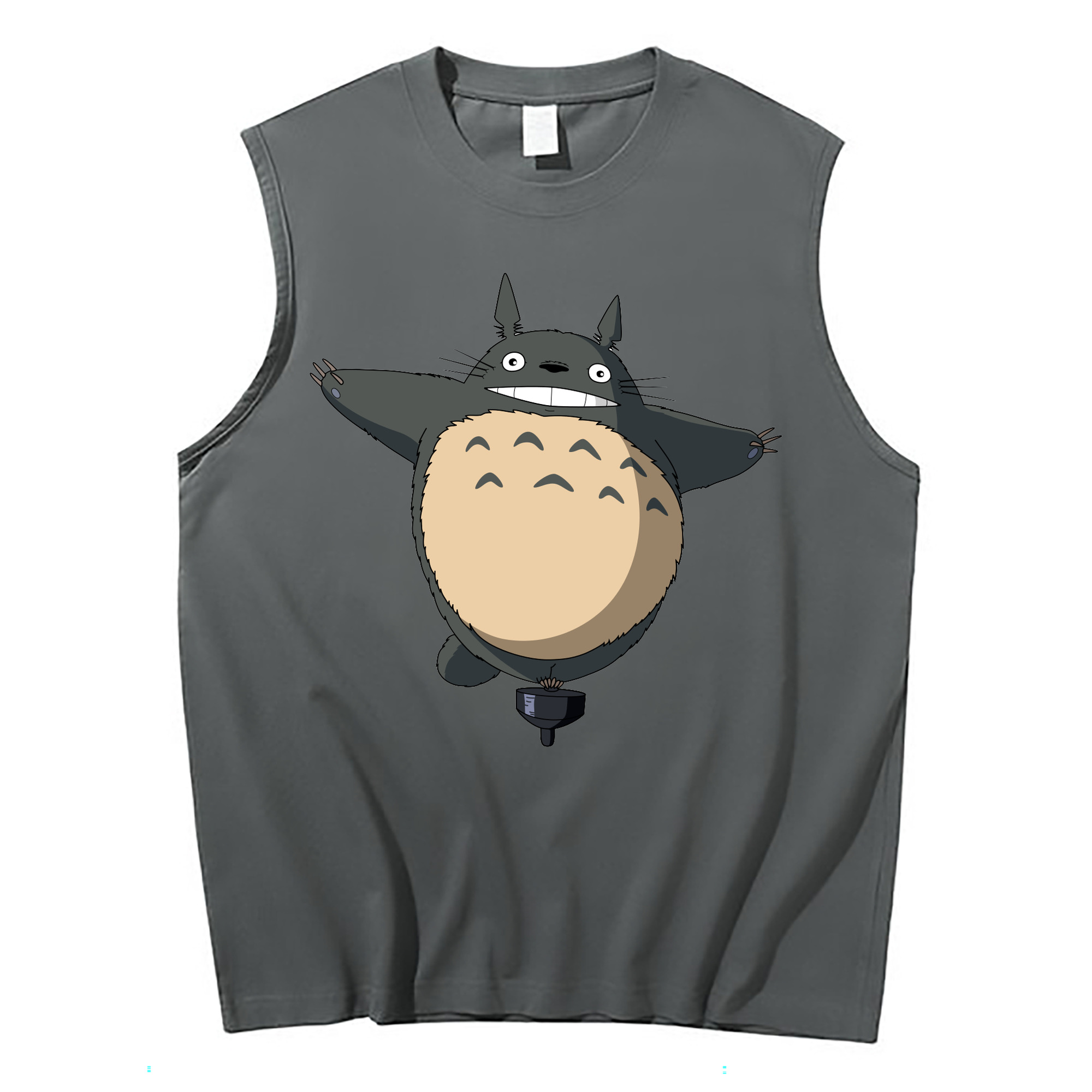 （画像用） となりのトトロ 草壁メイ 草壁サツキ My Neighbor Totoro Satsuki Kusakabe Mei Kusakabe コットン100％タンクトップ（フロントプリント）
